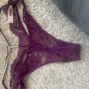 Victoria's Secret Deep Purple Lace Panties
